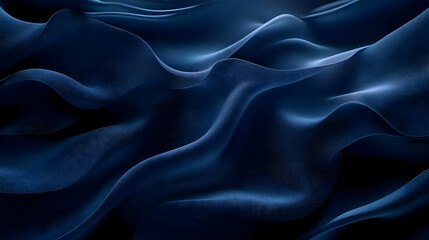 Obraz premium Abstract 3D Blue Wavy Background