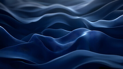 Obraz premium Abstract Blue 3D Wavy Background - A Stunning, Textured Design