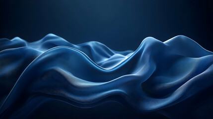 Obraz premium Abstract 3D Blue Waves Background