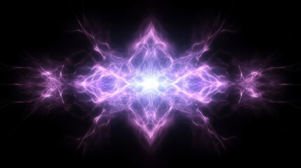 Fototapeta premium Abstract glowing shapes create a futuristic background vector design. -