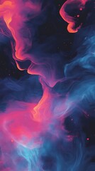 Fototapeta premium Abstract Colorful Swirls & Nebula, Galaxy Space Background