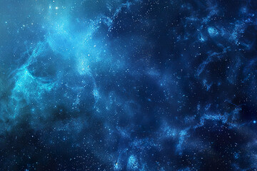 A blue sky with stars and a cloud.,