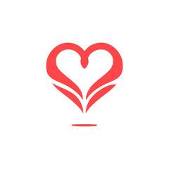 love heart, heart in red colour,heart icons