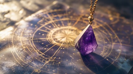 brass pendulum swinging above an old world map,  spiritual dowsing for hidden places or lost treasures, with warm sepia tones
