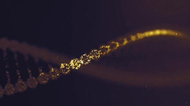gold Science abstract background