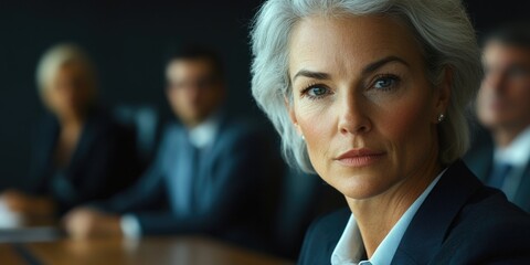Businesswoman in Boardroom