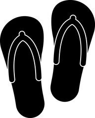 Summer Slipper Sandals Symbol Icon