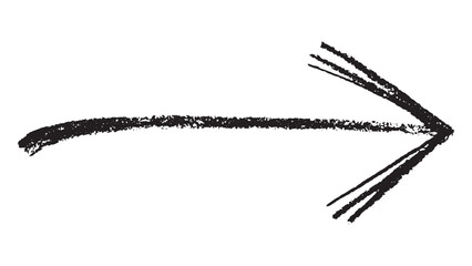 black arrows isolated on a transparent background. hand-drawn Arrows icon. 