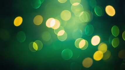 Abstract green themed light electric bokeh background
