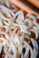 close up of a roll of bread