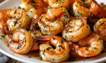 Garlic and herb butter shrimp