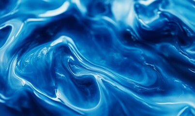 Obraz premium macro blue wave pattern in a river with motion blur