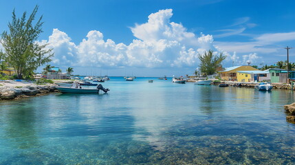 Obraz premium Tropical Serenity with a Pristine Waters and Coastal Beauty