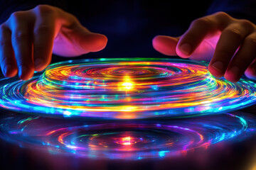 Mesmerizing Light Circles 