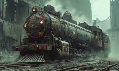 Naklejka premium Industrial transport