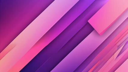 Fototapeta premium Abstract geometric background with diagonal pink and purple layers creating a modern, vibrant, and dynamic design.