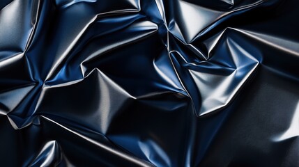 Obraz premium Elegant cobalt blue silk fabric with gentle folds for fashion design