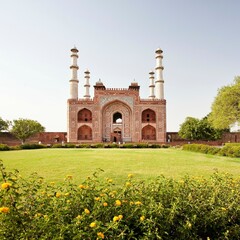 Akbar's Tomb in Agra, India