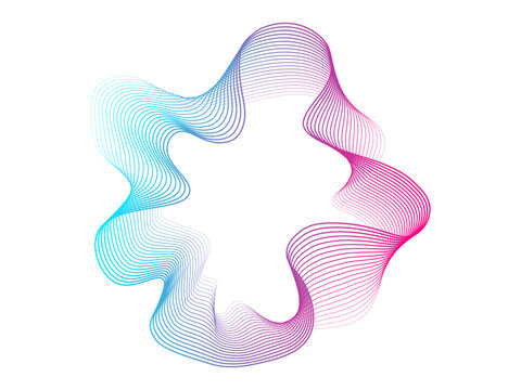 Collection of colorful neon sound waves. Sound curve, radio frequency spectrum lines for equalizer . Colorful spectrum for music poster and banner. Vector illustration.