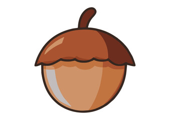 vector illustration of acorn