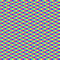 Rainbow Scales Grid Geometry Multicolor Background Pattern Repeat Seamless Design 919