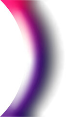 abstract round shape gradient purple and white color with transparent background
