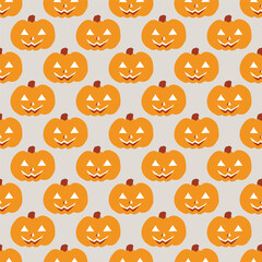 Seamless vector pattern with pumpkins. Decorative texture for surface design.