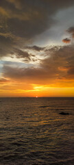 sunset over the sea