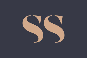Abstract letter SS logo. This logo icon incorporate with abstract shape in the creative way. 
