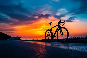 Fototapeta premium bicycle on the beach