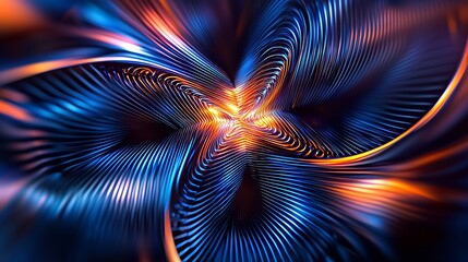 An abstrct intricate star swirling