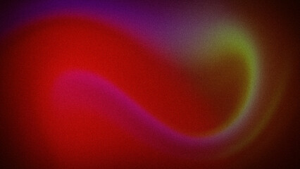 An abstract gradient featuring a vibrant mix of red, purple, and green hues with a grainy texture. Ideal for bold backgrounds, modern wallpapers, and creative banners