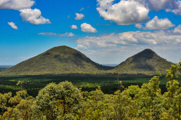 Fototapeta premium Paysage typique de cette région australienne au nord de Brisbane.