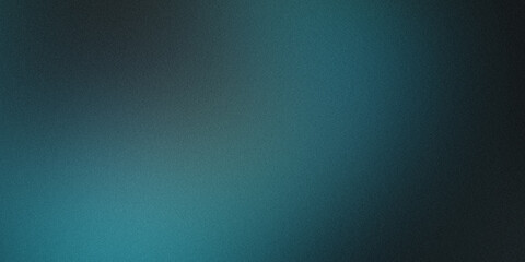 Jade green and black color 4k grainy gradient dark background with noisy texture effect for banner design