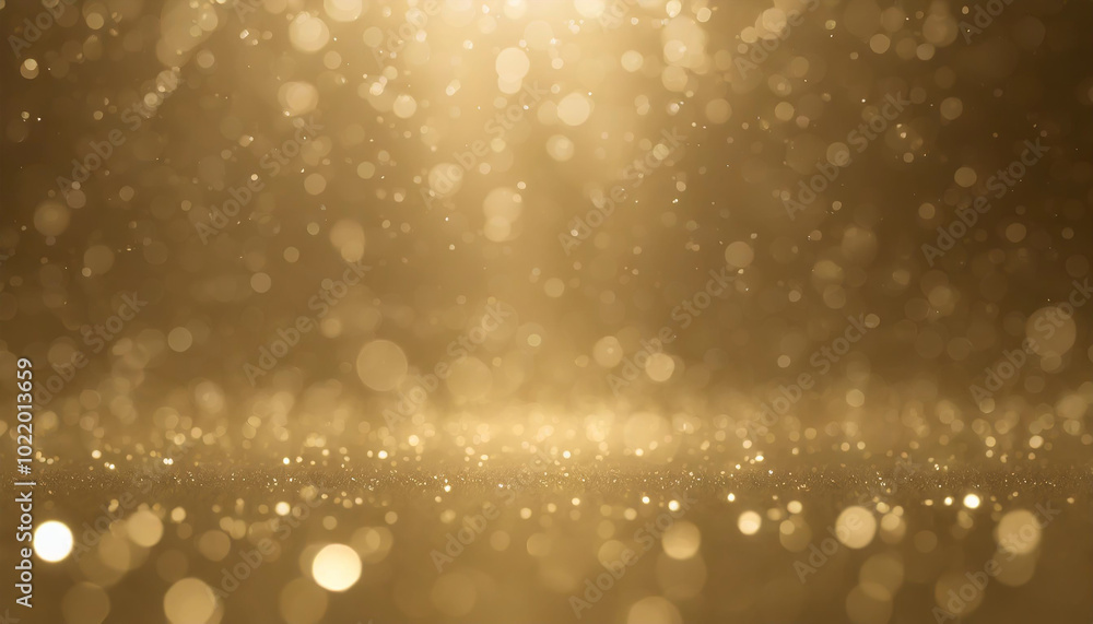 Aufkleber golden bokeh lights illuminate a softly blurred background, creating a warm and enchanting atmospher