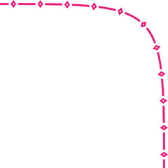 Decorative Wavy Aesthetic Abstract Line Art Elements