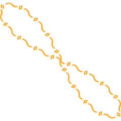 Decorative Wavy Aesthetic Abstract Line Art Elements