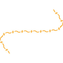 Decorative Wavy Aesthetic Abstract Line Art Elements
