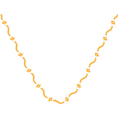 Decorative Wavy Aesthetic Abstract Line Art Elements