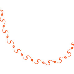 Decorative Wavy Aesthetic Abstract Line Art Elements