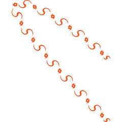 Decorative Wavy Aesthetic Abstract Line Art Elements