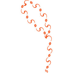 Decorative Wavy Aesthetic Abstract Line Art Elements