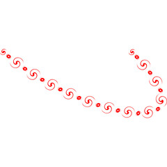 Decorative Wavy Aesthetic Abstract Line Art Elements