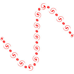 Decorative Wavy Aesthetic Abstract Line Art Elements