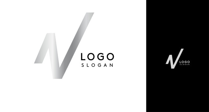 Shiny chromatic letter N, metallic monogram with shiny chrome iridescent gradient for streetwear fashion, music label, skate brand, urban art, graffiti-inspired products, modern tech company