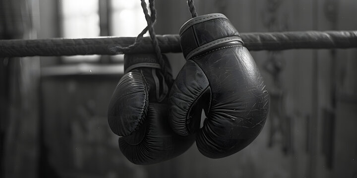 Luas de boxe no ringue