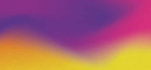 abstract purple and yellow grainy gradient color background, noise texture effect, illustration of purple gradient background and wallpapers, posters, banners, flyers, and cards.	
