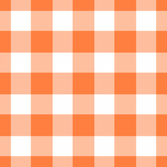 Valentines day texture tartan pattern, fire fabric check seamless. Performance background plaid textile vector in orange and white colors.