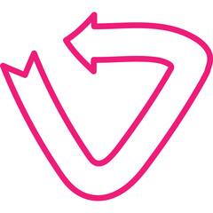 Attractive And Decorative Pointing Arrow Icon Element