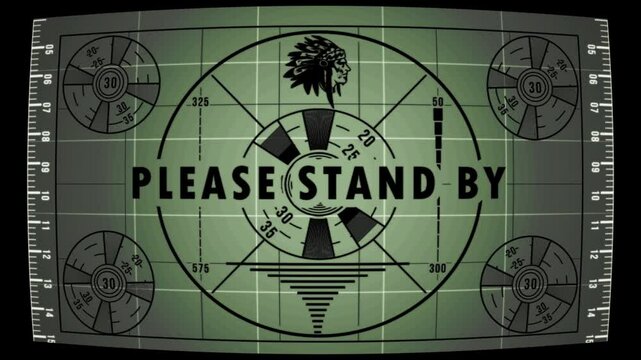 please stand by Slide Projectors used when presentation experiences technical difficulties